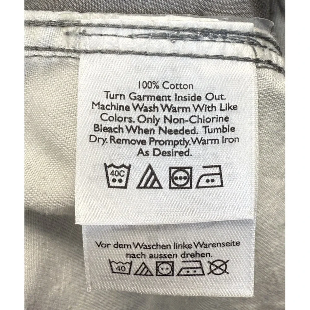 Eddie Bauer Men's Sz 34x30 Gray Hiking Trail Outdoor‎ Lightweight Chino Pants